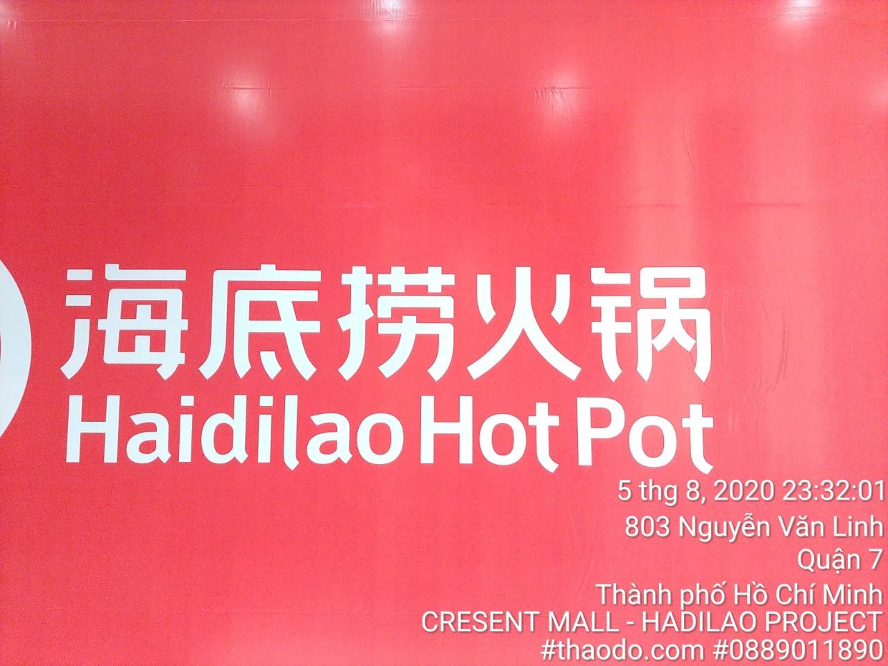 Vận chuyển vật tư thi công cho chuỗi nhà hàng Haidilao - HCM