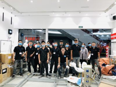 Tháo dỡ Hconnect – Aeon Mall Tân Phú HCM