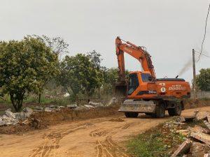 Tháo dỡ công trình vi phạm tại phường Khai Quang – Vĩnh Phúc
