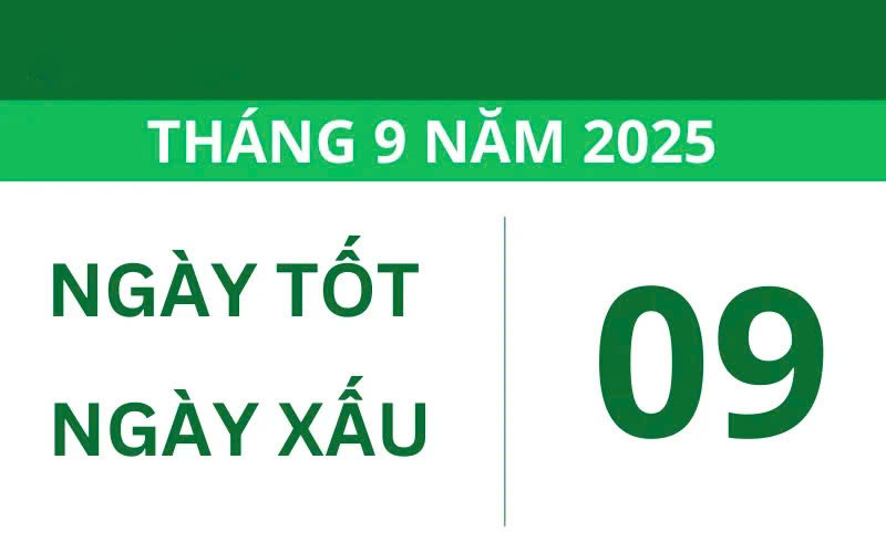 ngày tốt tháng 9