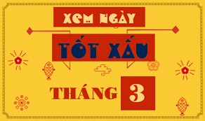 ngày tốt trong tháng 3