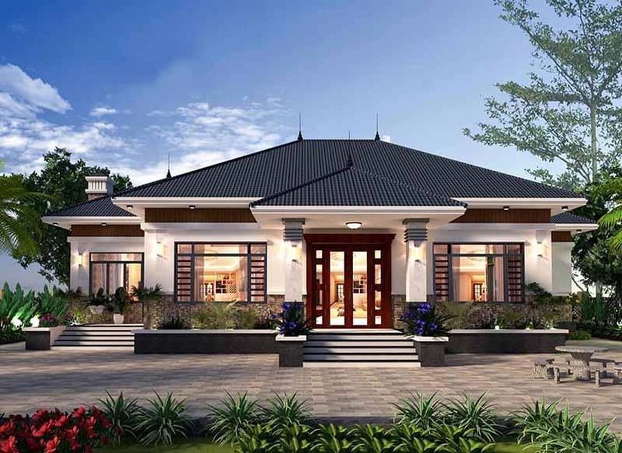 nhà cấp 4 mái nhật​