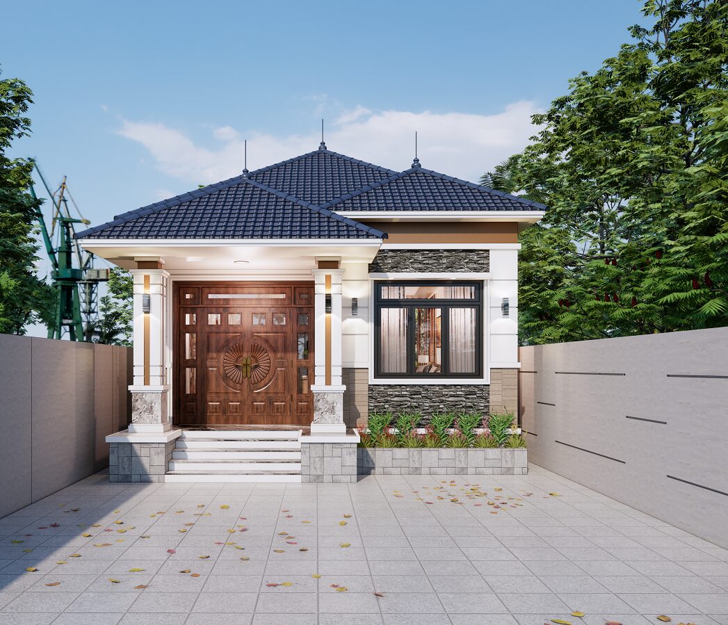 nhà cấp 4 mái nhật​