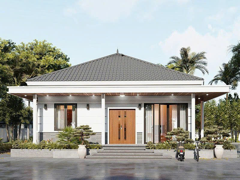 nhà cấp 4 mái nhật​