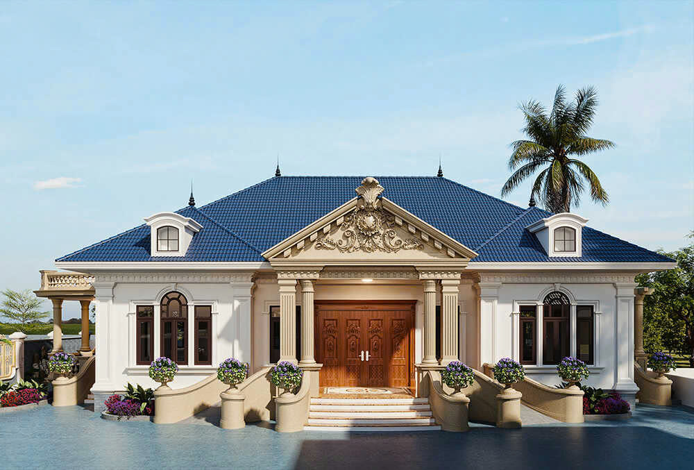 nhà cấp 4 mái nhật​