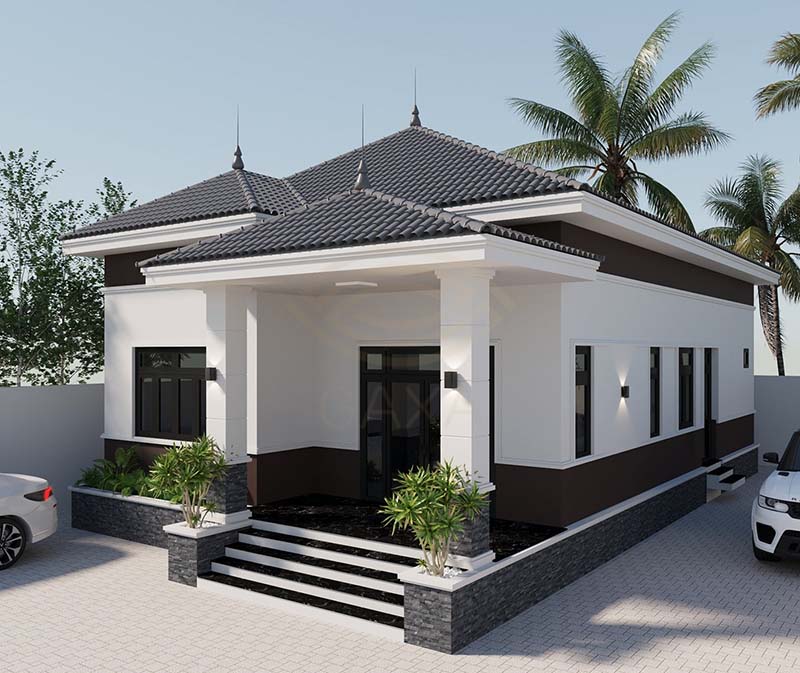 nhà cấp 4 mái nhật​