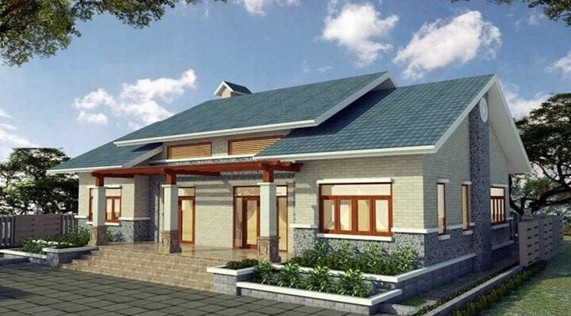 nhà cấp 4 mái nhật​