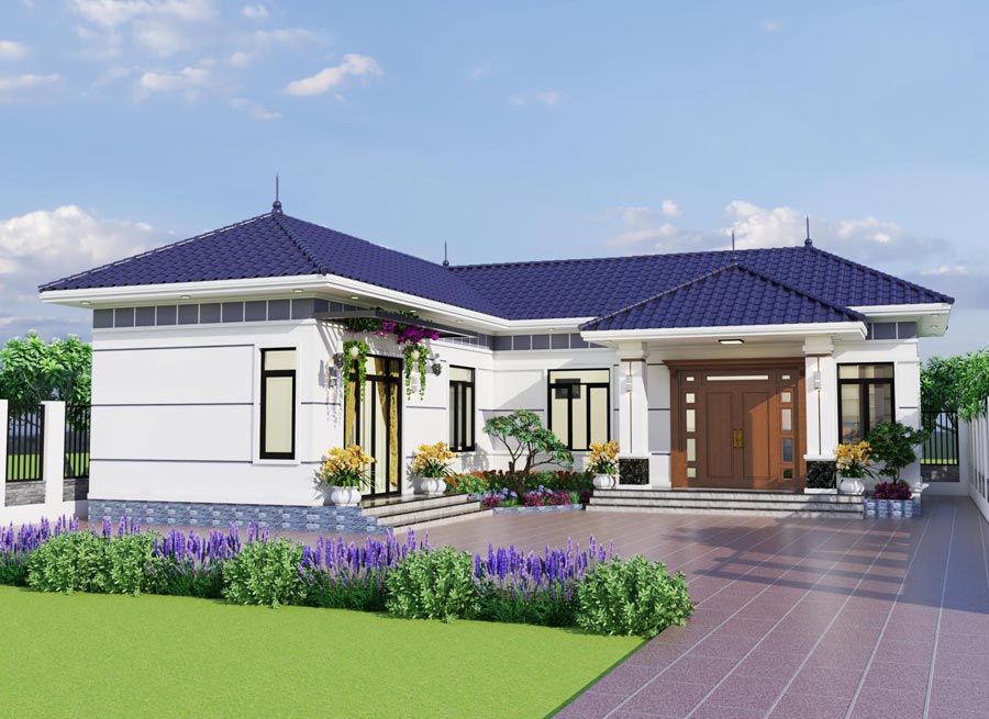 nhà cấp 4 mái nhật​