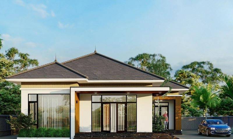 nhà cấp 4 mái nhật​