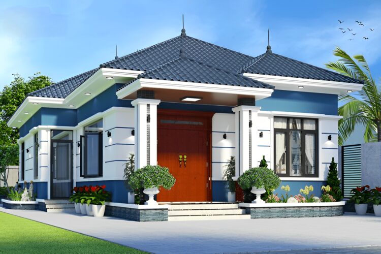 nhà cấp 4 mái nhật​