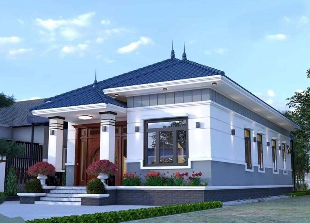 nhà cấp 4 mái thái 3 phòng ngủ